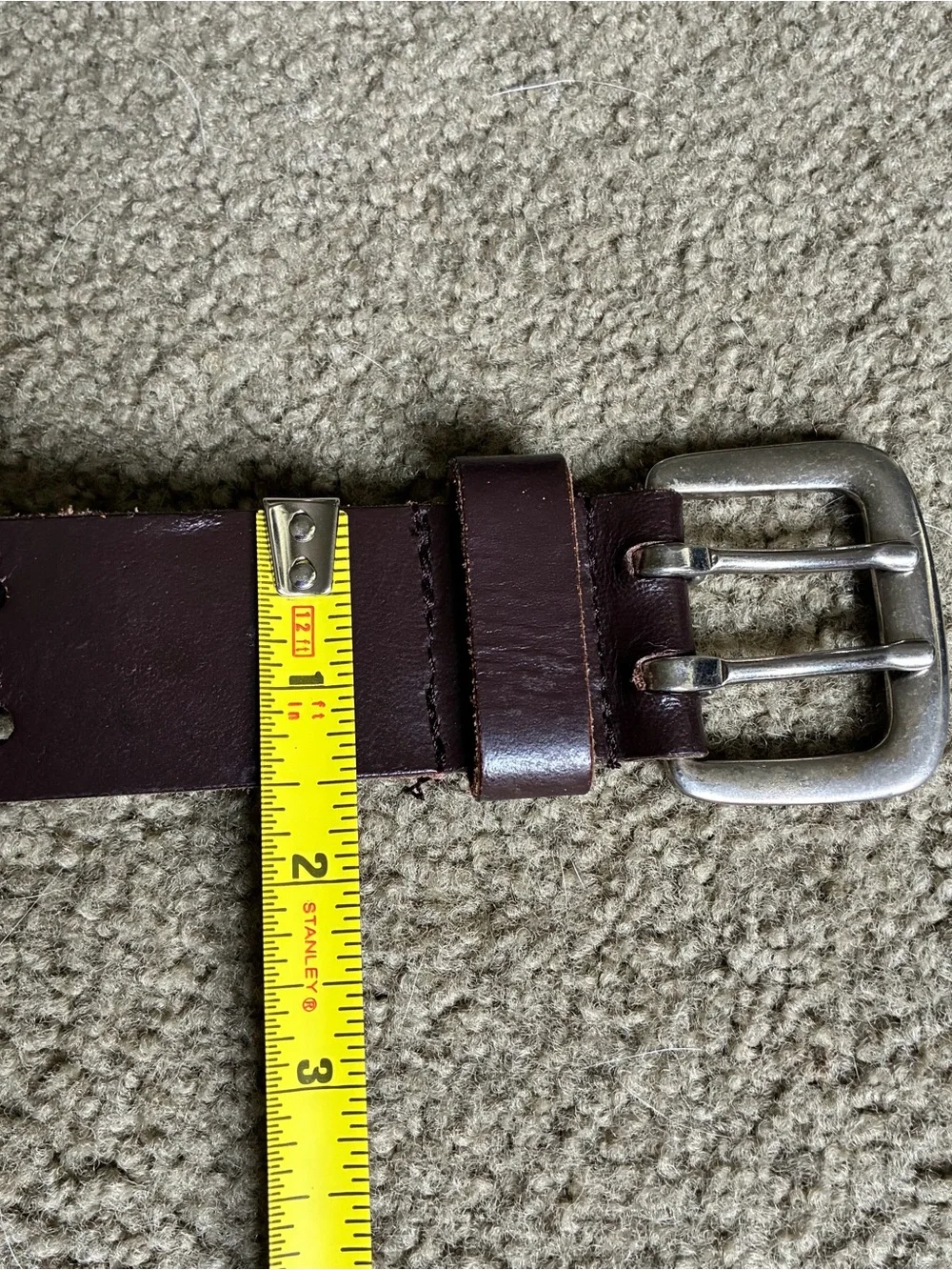 Brown Heavy Duty Leather Double Prong Utility Work Western Belt 1.5x40” Cowboy